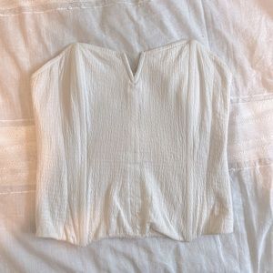 Cream NWT Porridge Anthropology Corset Top Size S
